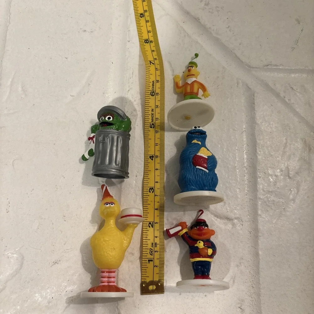 VIntage Wilton Sesame Street Jim Henson Birthday Cake toppers-5 pieces